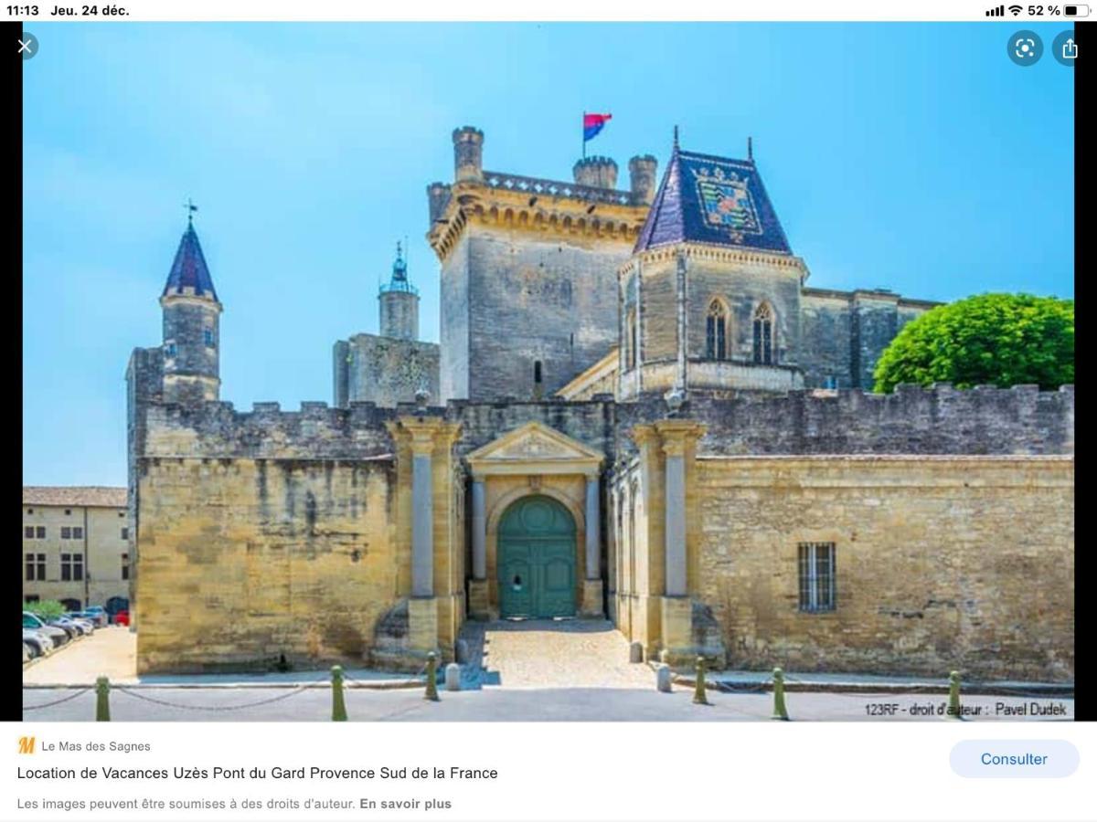 Appartement 3 Min A Pied Du Centre D'Uzes Parking Piscine 外观 照片